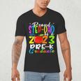 Proud Step-Dad Of 2023 Pre-K Graduate Fathers Day Graduation Men's V-Neck T-Shirt