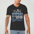 Proud Stepdad Of Senior 2026 Class Of 2026 Graduation Men's V-Neck T-Shirt