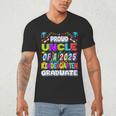 Proud UNCLE Of a 2025 Kindergarten Graduate Graduation Men's V-Neck T-Shirt