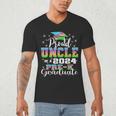 Proud Uncle Of PreK School Graduate 2024 Graduation Uncle Men's V-Neck T-Shirt