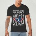 Proud US Air Force Aunt Flag Air Force Graduation Aunt Tee Men's V-Neck T-Shirt