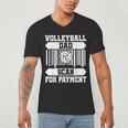 Proud Volleyball Dad Father's Day Men's V-Neck T-Shirt