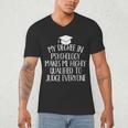 Psychology Major Graduation Men's V-Neck T-Shirt