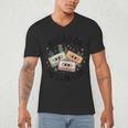 Raised On 90's Country Music Lover Nostalgia Retro Vibe Men's V-Neck T-Shirt