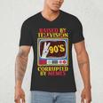 Raised By Television Corrupted By Memes Internet Nostalgia Men's V-Neck T-Shirt