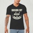 Raising My Dad Is Exhausting Top For Kids Quote Saying Men's V-Neck T-Shirt