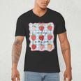 Reading Is My Jam Preppy Stawberry Bookworm Book Lover Nerd Men's V-Neck T-Shirt Reading Is My Jam Preppy Stawberry Bookworm Book Lover Nerd Men's V-Neck T-Shirt