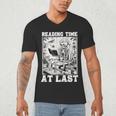 Reading Time At Last Book Lover Introvert Skeleton Reading Men's V-Neck T-Shirt Reading Time At Last Book Lover Introvert Skeleton Reading Men's V-Neck T-Shirt