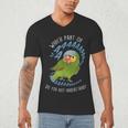 Red-Lored Amazon Parrot Aaaa Cute Pet Bird Mom Dad Men's V-Neck T-Shirt