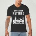 Retirement 2025 Retire Deer Hunting Retired For Dad Men's V-Neck T-Shirt Retirement 2025 Retire Deer Hunting Retired For Dad Men's V-Neck T-Shirt
