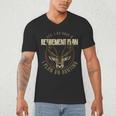 Retirement Grandpa Hunting Deer Elk Retired Hunter Dad Men's V-Neck T-Shirt