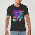 Retro 1980s 80's Baby 1990s 90's Made Me Nostalgia Birthday Men's V-Neck T-Shirt