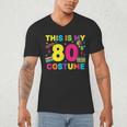 Retro 80's Costume 80s Nostalgia Party Men's V-Neck T-Shirt Retro 80's Costume 80s Nostalgia Party Men's V-Neck T-Shirt
