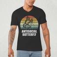 Retro Antisocial Butterfly Shirt For Introverts Men's V-Neck T-Shirt Retro Antisocial Butterfly Shirt For Introverts Men's V-Neck T-Shirt