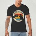 Retro Cat Dad Ever Cats Lovers For Men Women And Kids Men's V-Neck T-Shirt Retro Cat Dad Ever Cats Lovers For Men Women And Kids Men's V-Neck T-Shirt