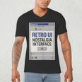 Retro Computer Dialog Box 90s Desktop Interface Nostalgia Men's V-Neck T-Shirt