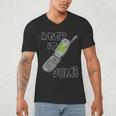 Retro Dumb Flip Phone Vintage 90s Y2K Tech Nostalgia Men's V-Neck T-Shirt