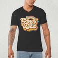 Retro Groovy Dad Family Birthday 60s 70s Hippie Costume Men's V-Neck T-Shirt