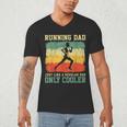Retro Running Dad Runner Marathon Athlete Humor Outfit Men's V-Neck T-Shirt