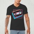 Retro VHS Vaporwave Video Cassette Nostalgia Geek Chic Men's V-Neck T-Shirt