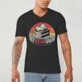 Retro Vintage FREADom Anti Ban Books Freedom To Read Men's V-Neck T-Shirt
