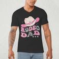 Rodeo Dad Pink Cowgirl 1St Birthday Family Matching Men's V-Neck T-Shirt Rodeo Dad Pink Cowgirl 1St Birthday Family Matching Men's V-Neck T-Shirt