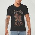 Rodeo Dad Western Cowboy Birthday Boy Family Matching Party Men's V-Neck T-Shirt