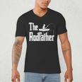 The Rodfather Fishing Dad Men's V-Neck T-Shirt