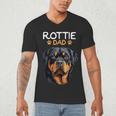 Rottie Dad Rottweiler Dog Men's V-Neck T-Shirt