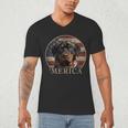 Rottie Dog Mom Dad 'Merica Rottweiler Men's V-Neck T-Shirt Rottie Dog Mom Dad 'Merica Rottweiler Men's V-Neck T-Shirt
