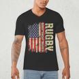 Rugby Blood Sweat Bruises Rugby Player Coach Dad Mom Men's V-Neck T-Shirt