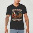 Santa Has The Right Idea Introvert Christmas Men's V-Neck T-Shirt Santa Has The Right Idea Introvert Christmas Men's V-Neck T-Shirt