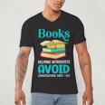 Sarcastic Books Anti Social Introvert Book Conversation Men's V-Neck T-Shirt