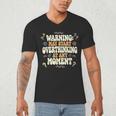 Sarcastic For Deep Thinkers Introverts Groovy Men's V-Neck T-Shirt