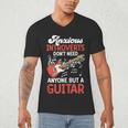 Sarcastic Introvert Need Guitar Sad Song Introvert Guitarist Men's V-Neck T-Shirt