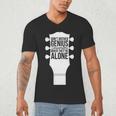 Sarcastic Jokes Genius Songwriters Are Introvert Guitarist Men's V-Neck T-Shirt