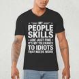 Sarcastic Saying Humor Introvert Workplace Attitude Men's V-Neck T-Shirt Sarcastic Saying Humor Introvert Workplace Attitude Men's V-Neck T-Shirt