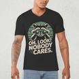 Sarcastic Saying Oh Look Nobody Cares Humor Introverts Men's V-Neck T-Shirt