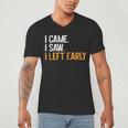 I Came i Saw i Left Early Introvert Men's V-Neck T-Shirt I Came i Saw i Left Early Introvert Men's V-Neck T-Shirt