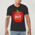 School Is Out Forever Graduation Humor Men's V-Neck T-Shirt