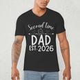 Second Time Dad Est 2026 Pregnancy Announcement Baby Daddy Men's V-Neck T-Shirt