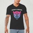 Secretly Bisexual Bi Introvert Bi Pride Antisocial LGBTQ Men's V-Neck T-Shirt