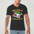 Self Care Is Canceling Plans Introvert Men's V-Neck T-Shirt
