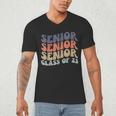 SENIOR 2023 Retro Class Of 2023 Seniors Graduation 23 Hippie Men's V-Neck T-Shirt