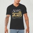 Senior 2025 Graduation Sunflower Class Of 2025 Men's V-Neck T-Shirt