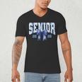 Senior 2026 Class Of 2026 Toile Coquette Bow Graduation 2026 Men's V-Neck T-Shirt