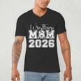 Senior 2026 Wrestling Mom Proud Senior 2026 Mom Graduation Men's V-Neck T-Shirt