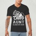 Senior Cheerleader Aunt Cheer Class Of 2026 Graduation Women Men's V-Neck T-Shirt