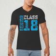 Senior Class 18 Shirt Graduation Apparel T-Shirt Men's V-Neck T-Shirt
