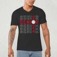 Senior Class Of 2024 Graduation 2024 Maroon Basketball Men's V-Neck T-Shirt